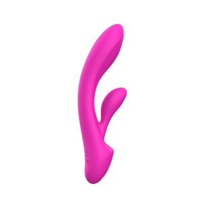 Vibrador Rabbit Recarregável em Silicone com 12 Modos de Vibrações e Resistente á Água - Body-Safe | 13,9 x 3,1 cm