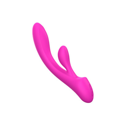 Foto 2 do produto Vibrador Rabbit Recarregável em Silicone com 12 Modos de Vibrações e Resistente á Água - Body-Safe | 13,9 x 3,1 cm