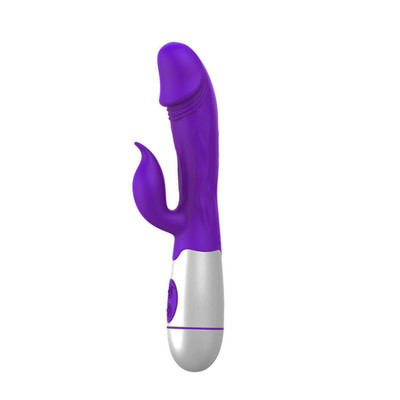 Foto 6 do produto Vibrador Rabbit Recarregável em Silicone com Glande Realística, Texturas Salientes e 10 Vibrações - Female Vibrator | 9 x 3,2 cm | Disponível em 3 cores