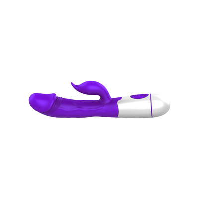 Foto 7 do produto Vibrador Rabbit Recarregável em Silicone com Glande Realística, Texturas Salientes e 10 Vibrações - Female Vibrator | 9 x 3,2 cm | Disponível em 3 cores