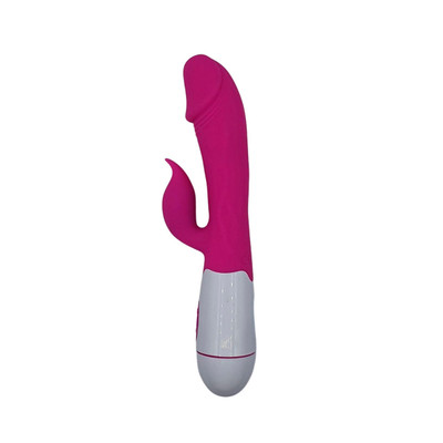 Foto 3 do produto Vibrador Rabbit Recarregável em Silicone com Glande Realística, Texturas Salientes e 10 Vibrações - Female Vibrator | 9 x 3,2 cm | Disponível em 3 cores