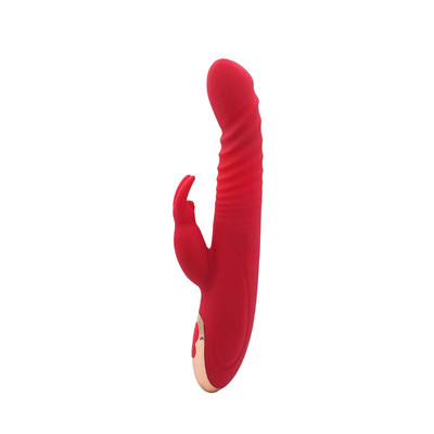 Foto 1 do produto Vibrador Rabbit Recarregável em Silicone com Movimentos Vai e Vem, 7 Modos de Vibrações e Resistente á Água - Pleasure Dreams | 14,1 x  3,4 cm