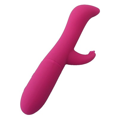 Foto 2 do produto Vibrador Rabbit Recarregável em Silicone com Ponto G, Estimulador de Clitóris com Texturas Salientes e 10 Modos de Vibrações - SI Laila | 7 x 3 cm | Disponível em 2 Cores