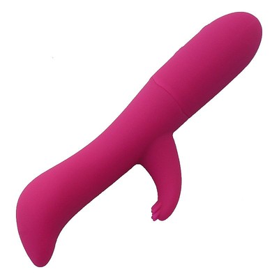 Foto 3 do produto Vibrador Rabbit Recarregável em Silicone com Ponto G, Estimulador de Clitóris com Texturas Salientes e 10 Modos de Vibrações - SI Laila | 7 x 3 cm | Disponível em 2 Cores