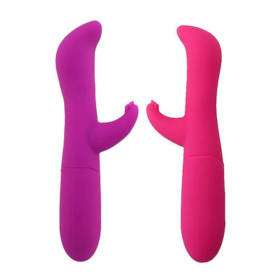 Vibrador Rabbit Recarregável em Silicone com Ponto G, Estimulador de Clitóris com Texturas Salientes e 10 Modos de Vibrações - SI Laila | 7 x 3 cm | Disponível em 2 Cores