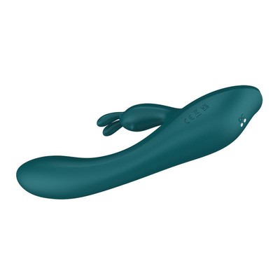 Foto 5 do produto Vibrador Rabbit em Silicone com 10 Modos de Vibrações e Resistente á Água - Silicone Toy Body-Safe | 14,5 x 3,3 cm