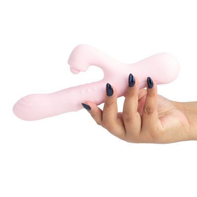Foto 7 do produto Vibrador Rabbit em Silicone com 10 Pulsações, Vibrações, Função ''Vem Cá'' e Carregamento USB Magnético - Exclusiva Fernanda