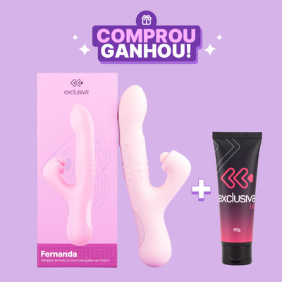 Vibrador Rabbit em Silicone com 10 Pulsações, Vibrações, Função ''Vem Cá'' e Carregamento USB Magnético - Exclusiva Fernanda