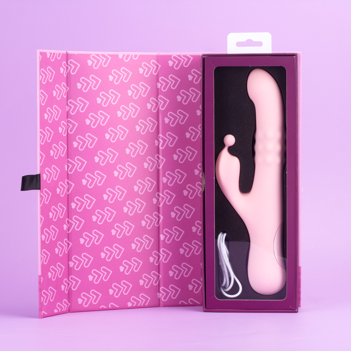 Vibrador Rabbit em Silicone com 10 Vibrações, Pulsações, Modo ''Vem Cá'' e Carregamento USB Magnético - Exclusiva Marcela - 2