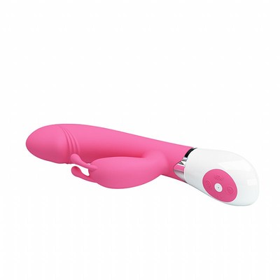 Foto 5 do produto Vibrador Rabbit em Silicone com 30 Modos de Vibrações e Estimulador Clitoriano em Formato de Coelho - Pretty Love Gene | 9,5 x 3,4 cm