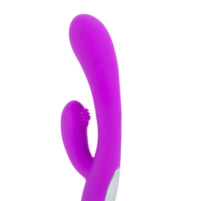Foto 2 do produto Vibrador Rabbit em Silicone com 7 Modos de Vibração, 3 Movimentos de Dedilhado e Cerdas Massageadoras - Pretty Love Rory | 11,5 x 3,3 cm