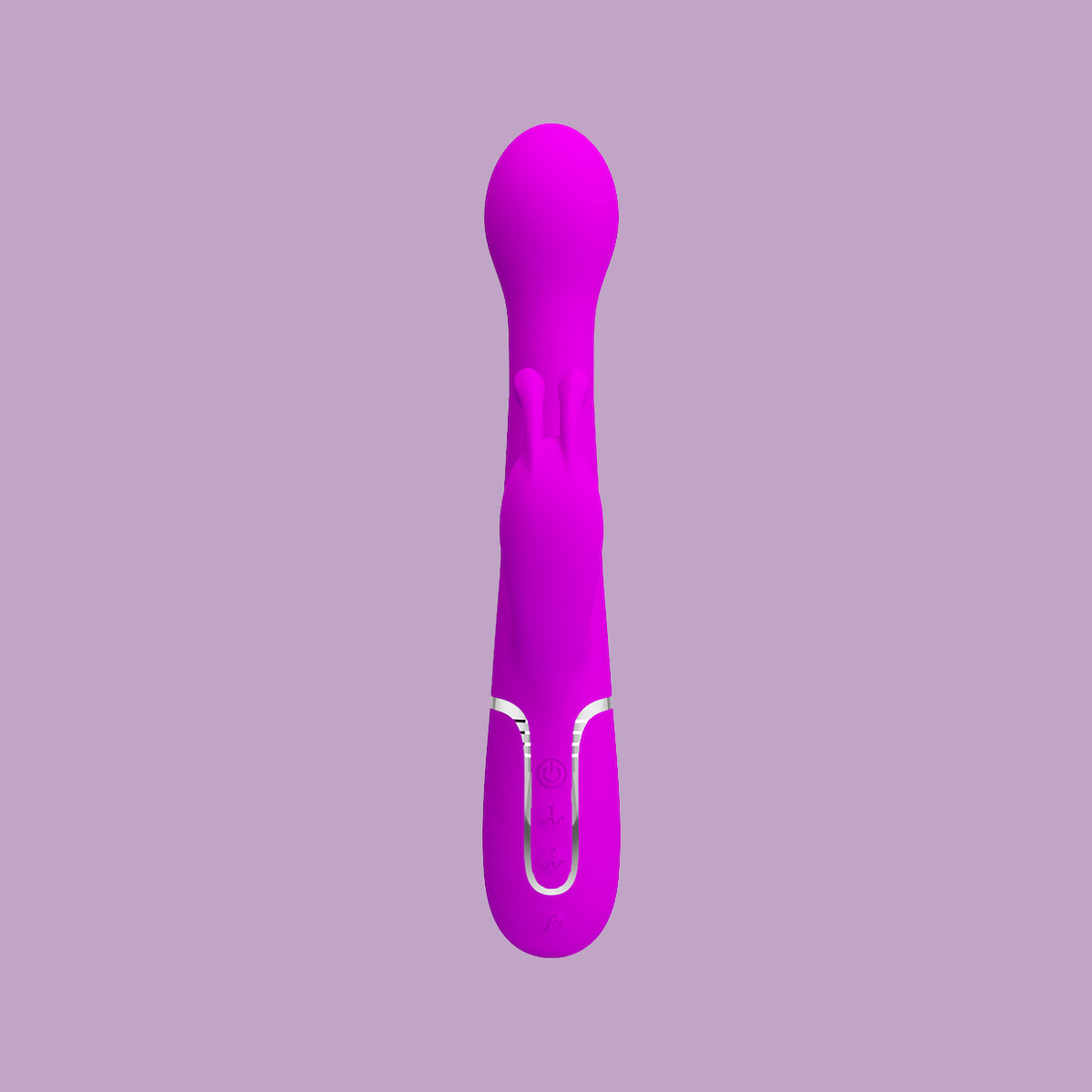 Vibrador Rabbit em Silicone com 7 Modos de Vibração, 4 Movimentos de Vai e Vem e Rotação e Carregamento USB - Pretty Love Dejon | 12 x 3 cm - 2