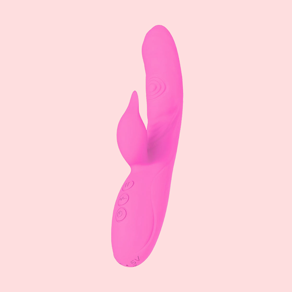 Vibrador Rabbit em Silicone com 7 Modos de Vibração, 7 Funções Tape, 7 Tipos de Estimulação Clitoriana e Carregamento via USB - Dino G | 12 x 3,2 cm | Disponível em 2 Cores - 2