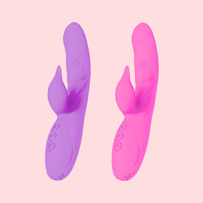 Vibrador Rabbit em Silicone com 7 Modos de Vibração, 7 Funções Tape, 7 Tipos de Estimulação Clitoriana e Carregamento via USB - Dino G | 12 x 3,2 cm | Disponível em 2 Cores