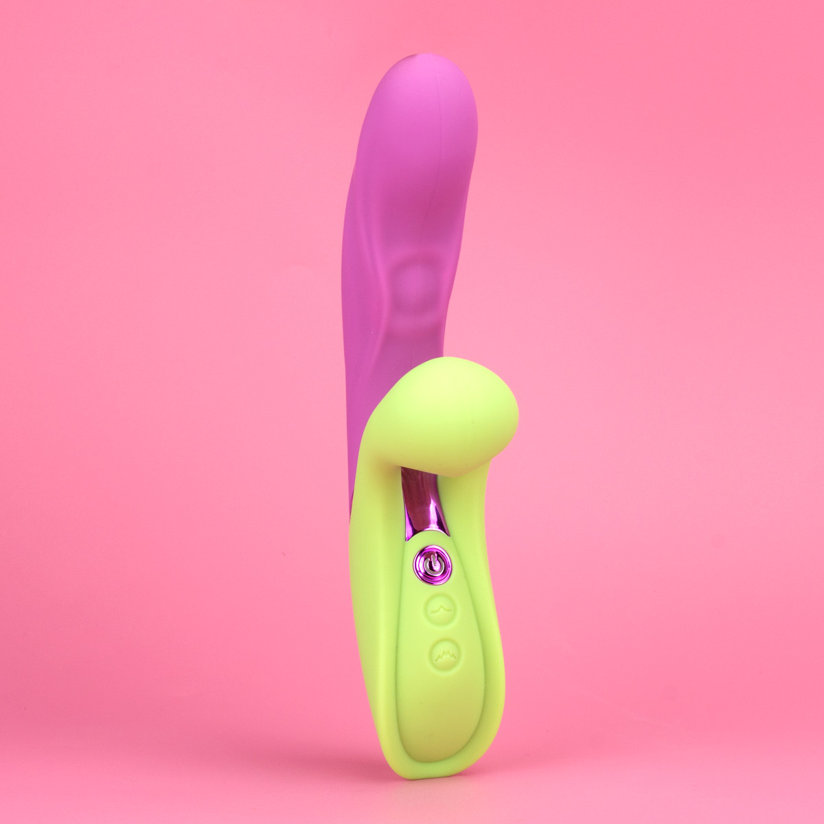 Vibrador Rabbit em Silicone Cirúrgico com Função Tapping em 10 Modos e 10 Tipos de Vibração - Intt Toys Vibra Collors Macetando - 4