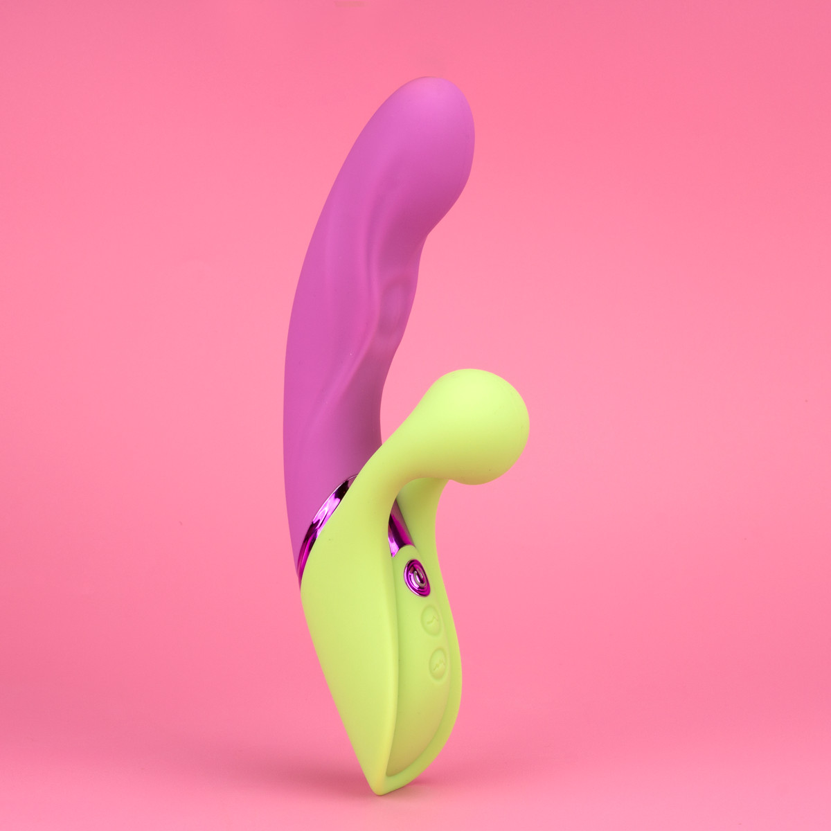 Vibrador Rabbit em Silicone Cirúrgico com Função Tapping em 10 Modos e 10 Tipos de Vibração - Intt Toys Vibra Collors Macetando - 5