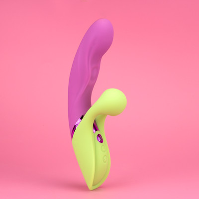 Foto 5 do produto Vibrador Rabbit em Silicone Cirúrgico com Função Tapping em 10 Modos e 10 Tipos de Vibração - Intt Toys Vibra Collors Macetando