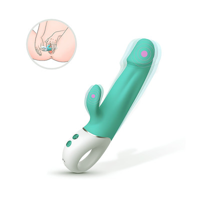Foto 5 do produto Vibrador Rabbit em Silicone com Glande Definida, 9 Modos de Vibração e Recarregável - S-Hande Wave | 12,5 x 4 cm | Disponível em 2 Cores