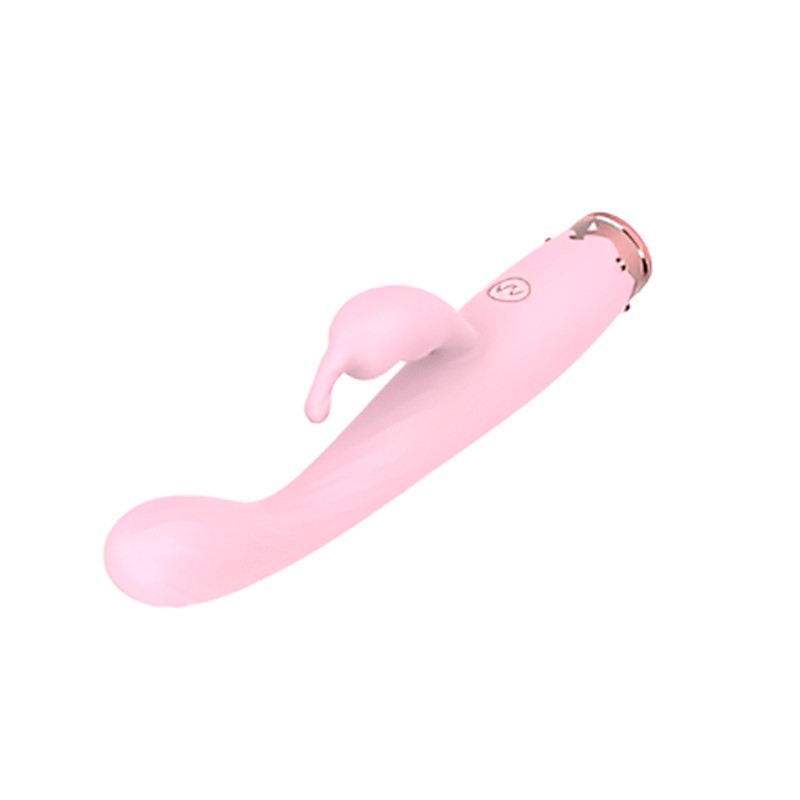 Vibrador Rabbit em Silicone Texturizado, 10 Modos de Vibração, Recarregável e Base de Coroa - Vibrator | 10,5 x 2,3 cm - 2