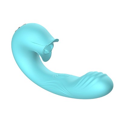 Foto 1 do produto Vibrador Duplo Recarregável com 7 Movimentos de Língua Estimuladora, 10 Pulsações e 7 Tipos de Vibrações - SI | 13 x 3,2 cm | Disponível em 3 Cores