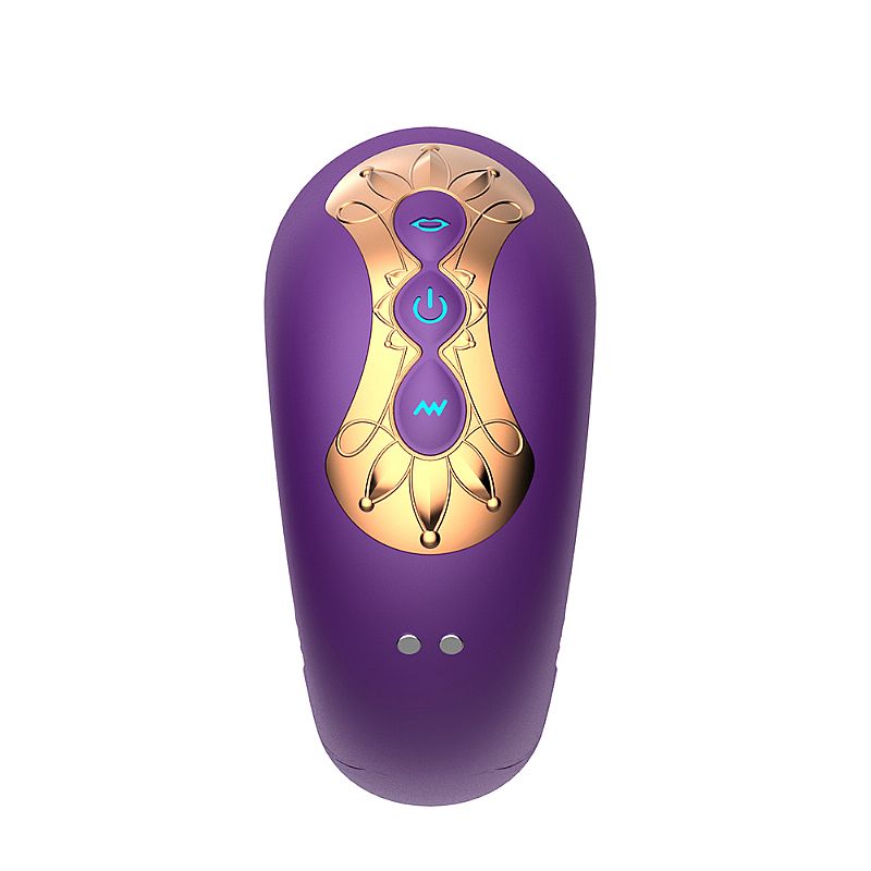 Vibrador Duplo Recarregável com 7 Movimentos de Língua Estimuladora, 10 Pulsações e 7 Tipos de Vibrações - SI | 13 x 3,2 cm | Disponível em 3 Cores - 6