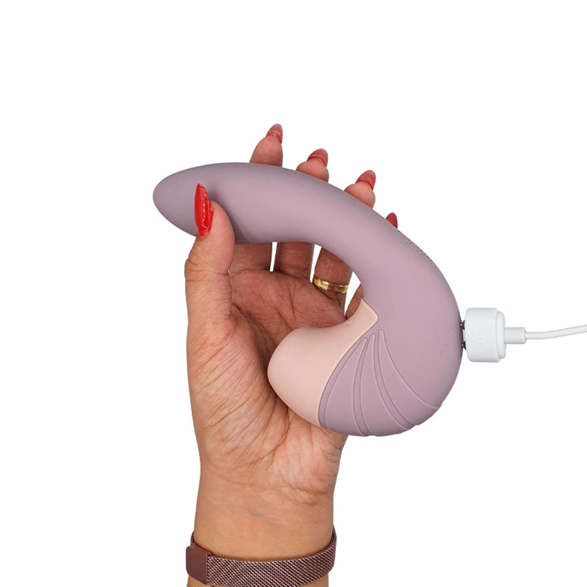 Vibrador Recarregável Estimulador de Clitóris e Ponto G com 12 Modos de Vibrações e 11 Tecnologia de Sucção - Satisfyer Supernova| 29 x 8,5 cm | Disponível em 2 Cores - 9