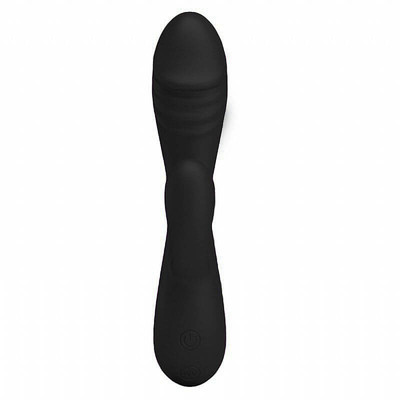 Foto 3 do produto Vibrador Recarregável Estimulador de Ponto G e de Clítoris com 30 Modos de Vibração e Ondulações na Ponta - Pretty Love Spencer - 18 x 3,7 cm