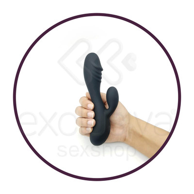 Vibrador Recarregável Estimulador de Ponto G e de Clítoris com 30 Modos de Vibração e Ondulações na Ponta - Pretty Love Spencer - 18 x 3,7 cm