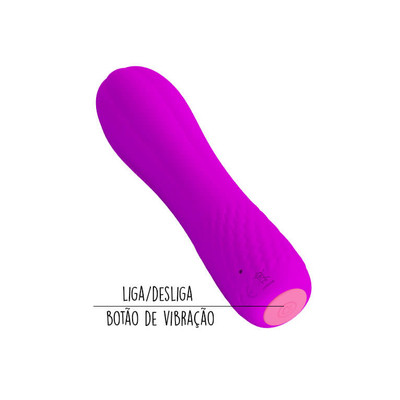 Foto 4 do produto Vibrador Recarregável com Ponta Arredondada e 12 Modos de Vibração - Pretty Love Allen | 11,7 x 3 cm