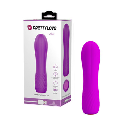 Foto 1 do produto Vibrador Recarregável com Ponta Arredondada e 12 Modos de Vibração - Pretty Love Allen | 11,7 x 3 cm