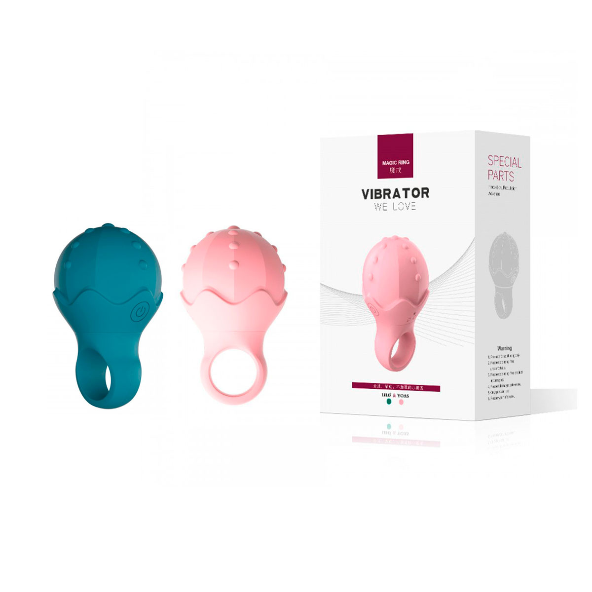 Vibrador Recarregável em Forma de Anel com10 Modos de Vibração e Texturas - Lilo & Yoas | Disponível em 2 Cores - 2