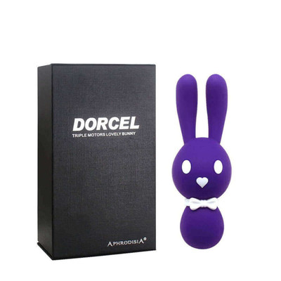 Foto 1 do produto Vibrador Recarregável em Forma de Coelho em Silicone com 10 Modos de Vibrações e 3 Motores Potentes e Silenciosos - Aphrodisia Dorcel | Disponível em 3 Cores
