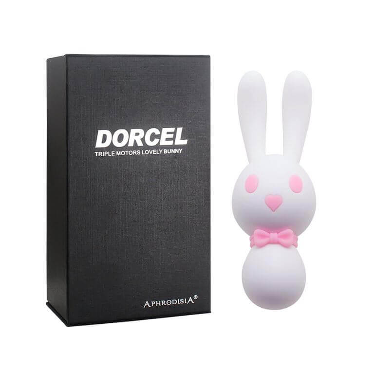 Vibrador Recarregável em Forma de Coelho em Silicone com 10 Modos de Vibrações e 3 Motores Potentes e Silenciosos - Aphrodisia Dorcel | Disponível em 3 Cores - 3