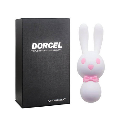 Foto 3 do produto Vibrador Recarregável em Forma de Coelho em Silicone com 10 Modos de Vibrações e 3 Motores Potentes e Silenciosos - Aphrodisia Dorcel | Disponível em 3 Cores