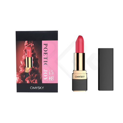 Foto 2 do produto Vibrador Recarregável em Formato de Batom com 10 Modos de Vibração - Omysky Poetic Joy | 9,2 x 2,3 cm