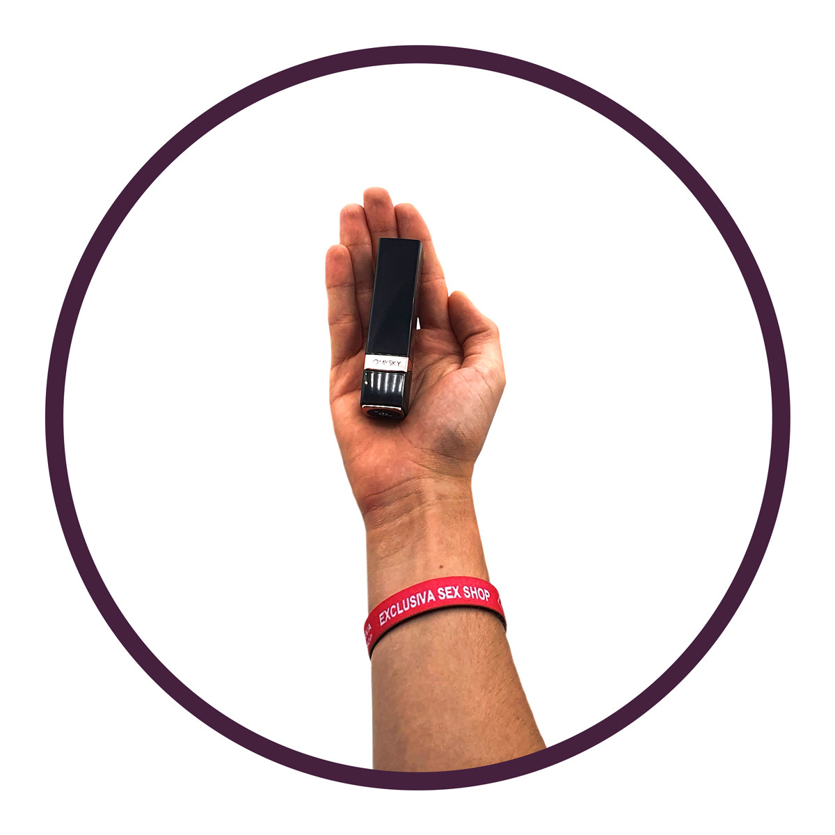 Vibrador Recarregável em Formato de Batom com 10 Modos de Vibração - Omysky Poetic Joy | 9,2 x 2,3 cm - 9