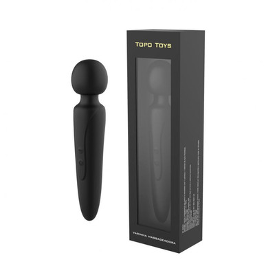 Foto 1 do produto Vibrador Recarregável Massageador Estimulador de Clítoris com 7 Modos de Vibrações - Topo Toys |  23,5 x 5,2 cm