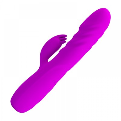 Foto 4 do produto Vibrador de Ponto G e Clitóris com 4 Modos de "Vai e Vem" e 12 Modos de Vibração do Estimulador Clitoriano - Pretty Love Melanie |  21,2 x 3,5 cm
