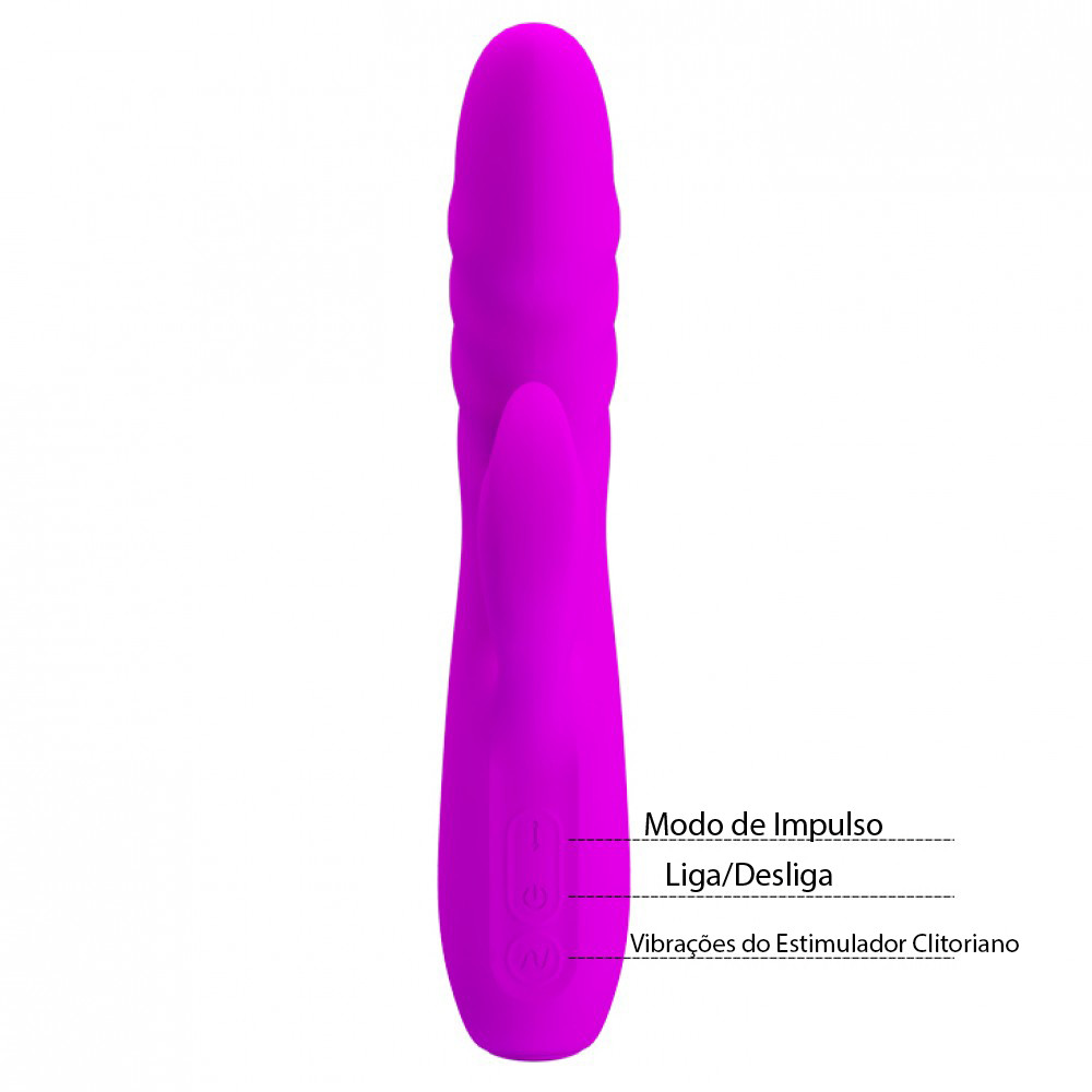 Vibrador de Ponto G e Clitóris com 4 Modos de "Vai e Vem" e 12 Modos de Vibração do Estimulador Clitoriano - Pretty Love Melanie |  21,2 x 3,5 cm - 5