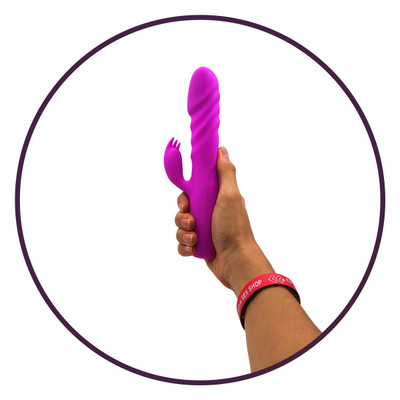 Vibrador de Ponto G e Clitóris com 4 Modos de "Vai e Vem" e 12 Modos de Vibração do Estimulador Clitoriano - Pretty Love Melanie |  21,2 x 3,5 cm