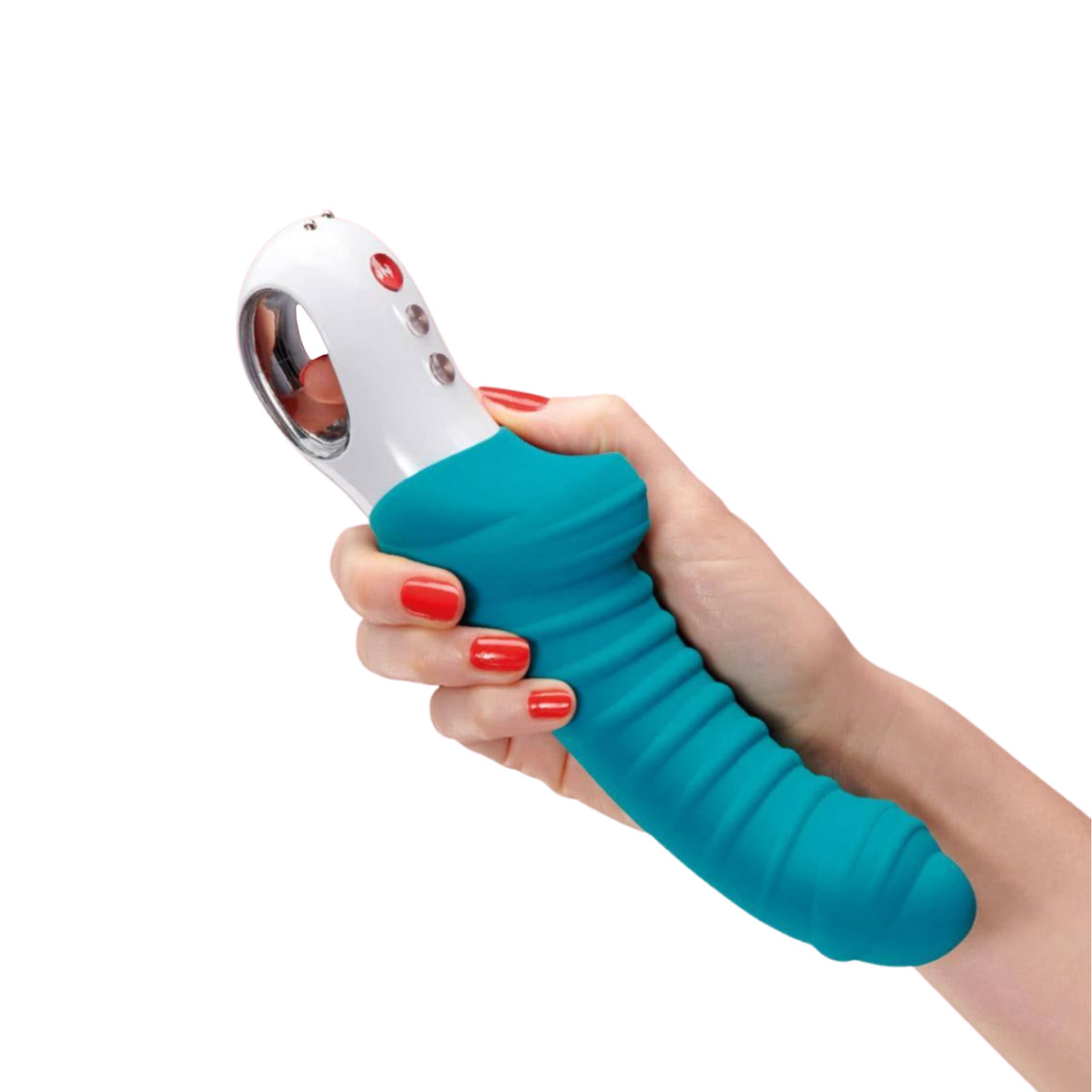 Vibrador Recarregável para Ponto G e Próstata com 6 Modos de Vibração e Texturas Massageadoras - Fun Factory Tiger | 10,5 x 2,8 cm | Disponível em 4 Cores - 12
