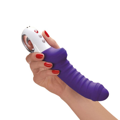 Foto 4 do produto Vibrador Recarregável para Ponto G e Próstata com 6 Modos de Vibração e Texturas Massageadoras - Fun Factory Tiger | 10,5 x 2,8 cm | Disponível em 4 Cores