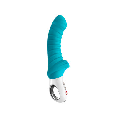 Foto 11 do produto Vibrador Recarregável para Ponto G e Próstata com 6 Modos de Vibração e Texturas Massageadoras - Fun Factory Tiger | 10,5 x 2,8 cm | Disponível em 4 Cores