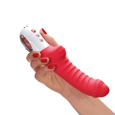 Foto 16 do produto Vibrador Recarregável para Ponto G e Próstata com 6 Modos de Vibração e Texturas Massageadoras - Fun Factory Tiger | 10,5 x 2,8 cm | Disponível em 4 Cores