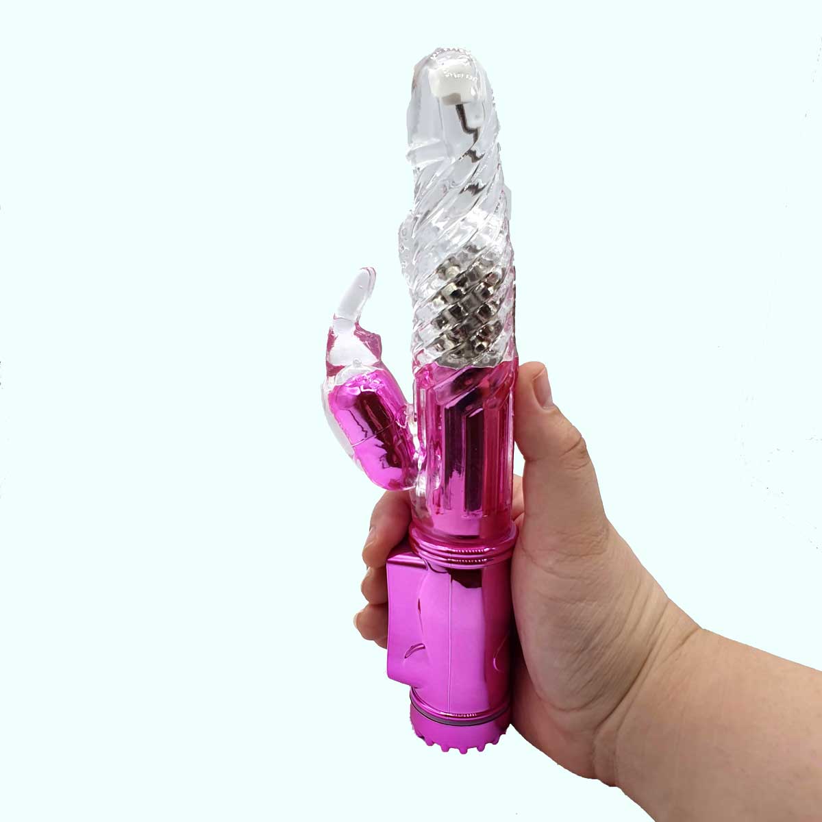 Vibrador Recarregável com 8 Intensidades de Rotação, 36 Modos de Vibração e Estimulador Clitoriano - Sexy Import | 23 x 3 cm | Disponível em 2 Cores - 6