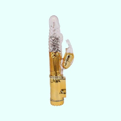 Foto 2 do produto Vibrador Recarregável com 8 Intensidades de Rotação, 36 Modos de Vibração e Estimulador Clitoriano - Sexy Import | 23 x 3 cm | Disponível em 2 Cores