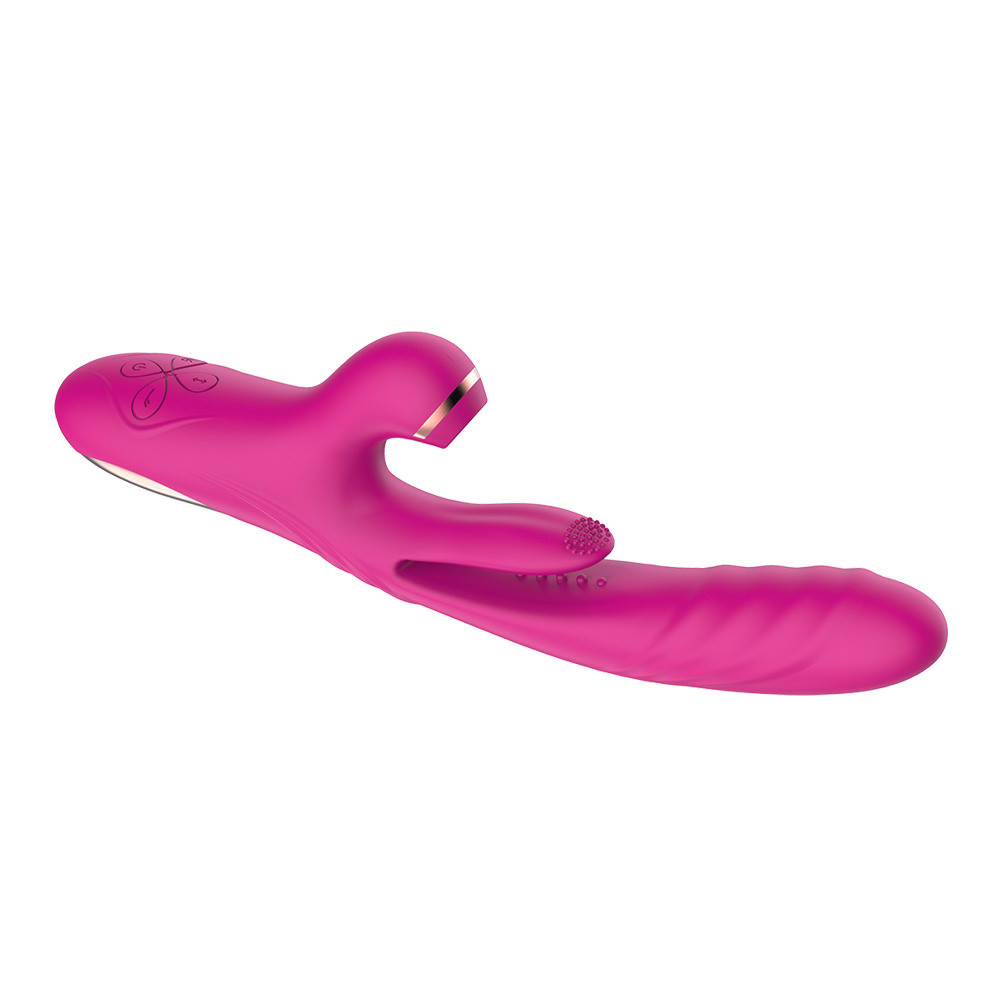 Vibrador Recarregável em Silicone com 3 Modos Vai e Vem no Ponto G, 7 Modos de Sucção e 7 Modos de Batidinhas - Daifuni Vip Mix | Disponível em 2 Cores - 6