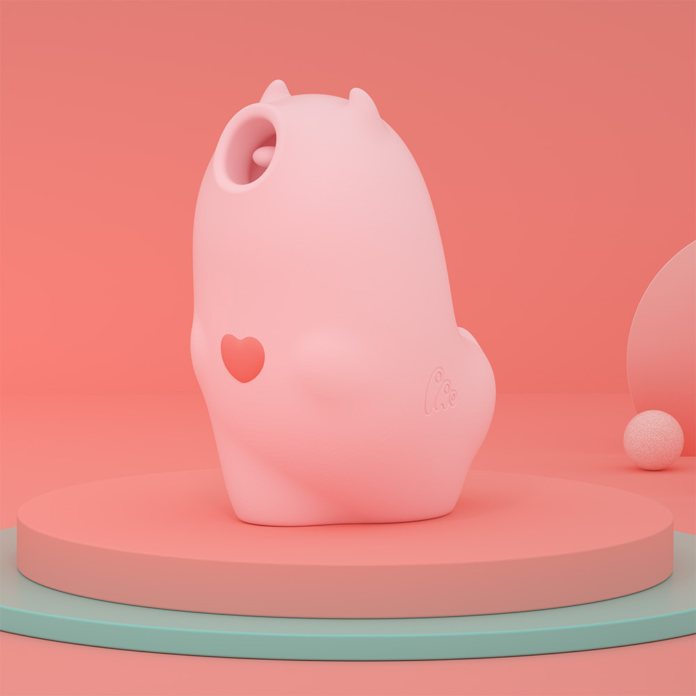 Vibrador Recarregável em Silicone com Estimulador de Clitóris, 3 Modos de Vibração e 5 Modos de Pulsação - Monster Pub Magic Kiss Mister Devil - 8,1 x 6,2 cm - 9