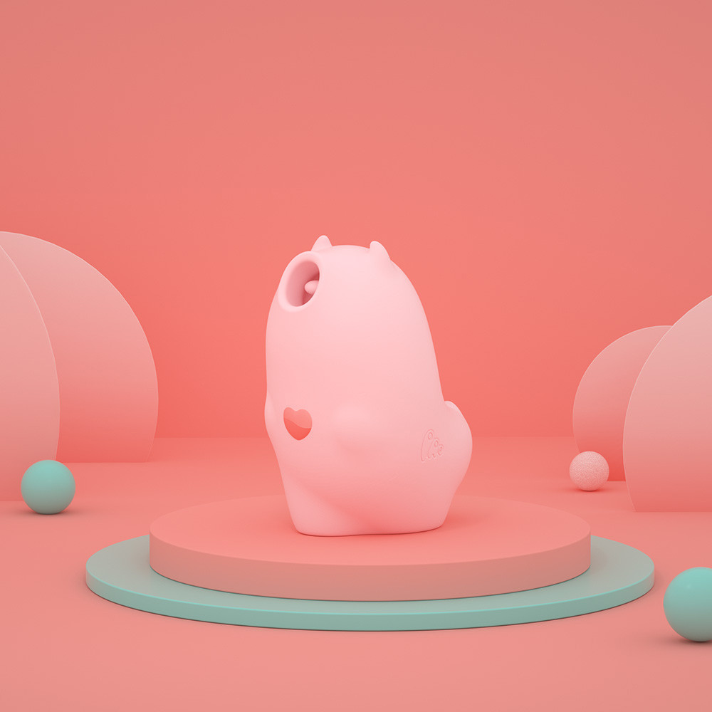 Vibrador Recarregável em Silicone com Estimulador de Clitóris, 3 Modos de Vibração e 5 Modos de Pulsação - Monster Pub Magic Kiss Mister Devil - 8,1 x 6,2 cm - 12