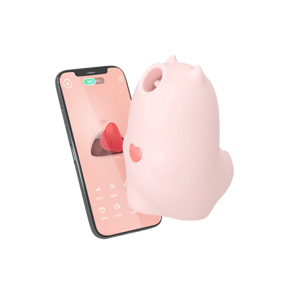 Vibrador Recarregável em Silicone com Estimulador de Clitóris, 3 Modos de Vibração e 5 Modos de Pulsação - Monster Pub Magic Kiss Mister Devil - 8,1 x 6,2 cm - 7